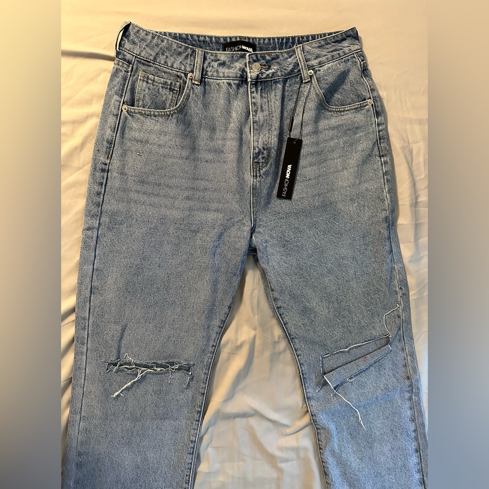 “Bend The Rules Slouch” fit jeans - Light blue wash size 13